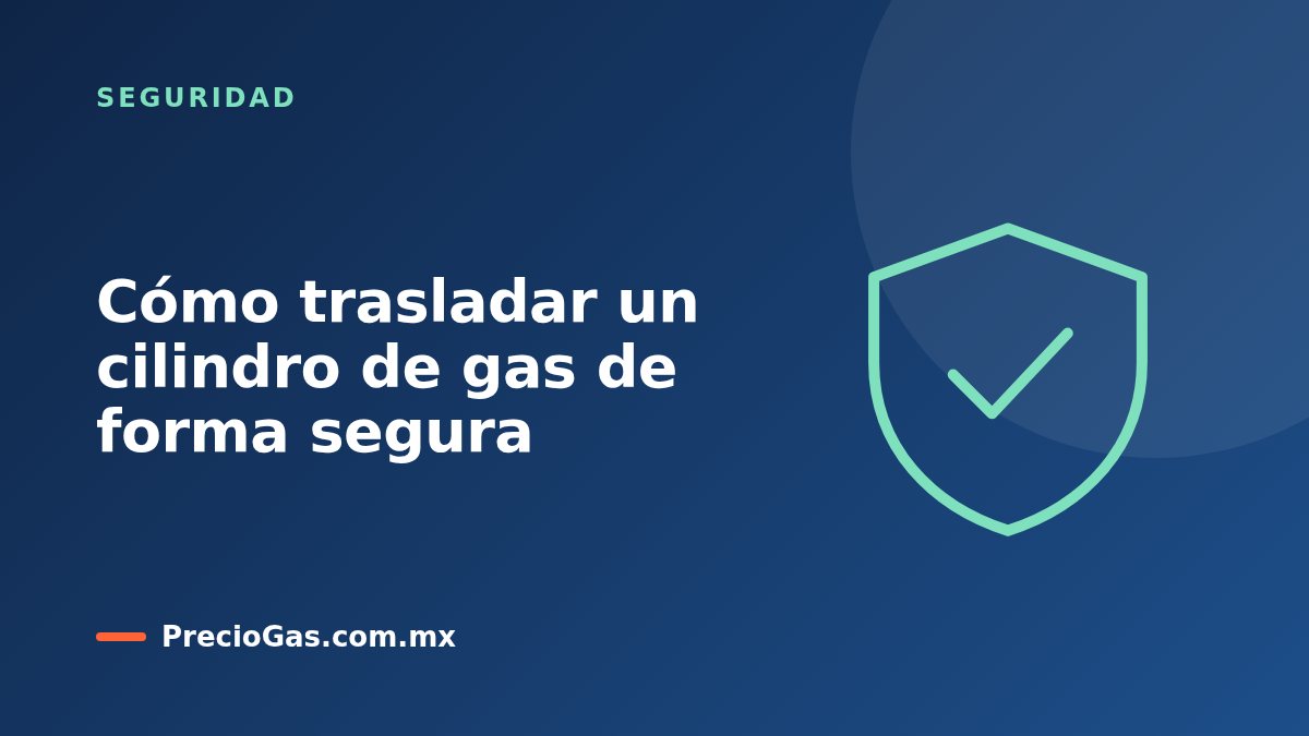 Cómo trasladar un cilindro de gas de forma segura