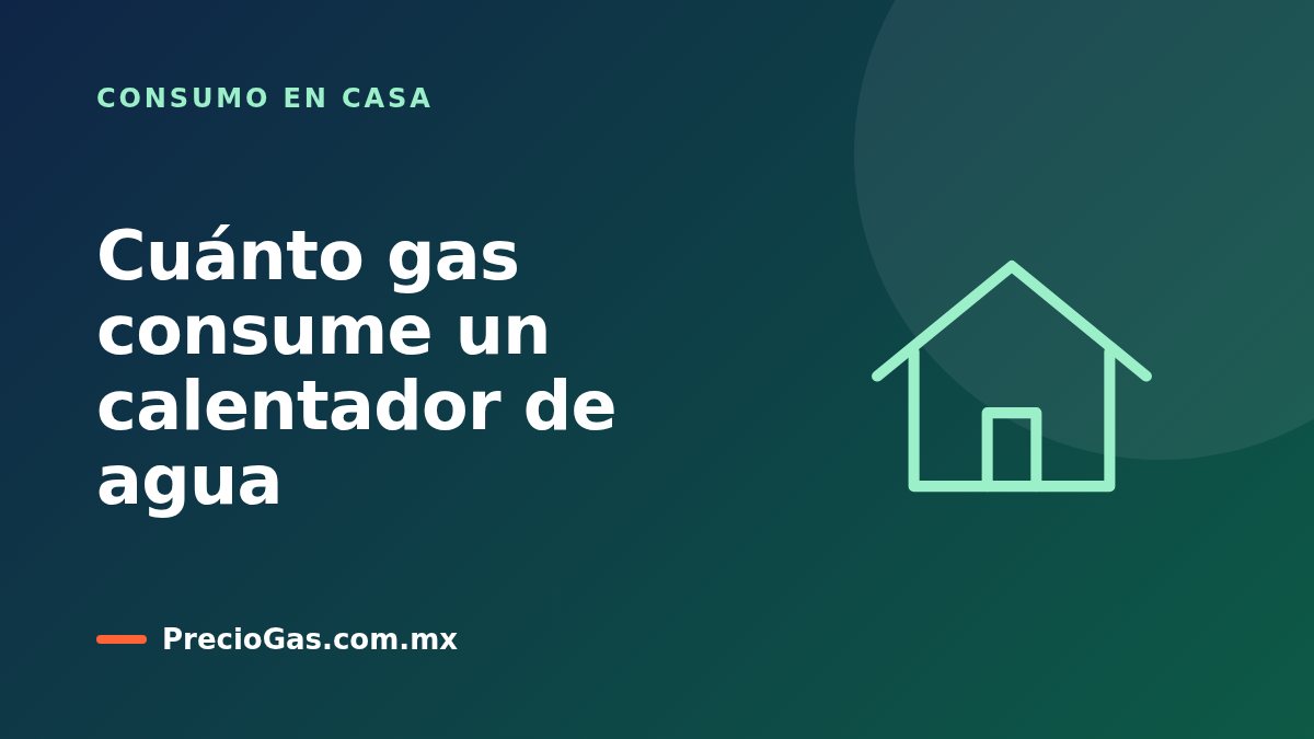Cuánto gas consume un calentador de agua