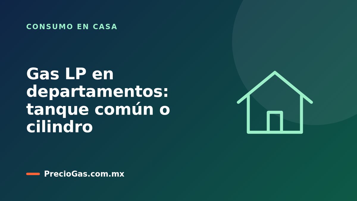 Gas LP en departamentos: tanque común o cilindro