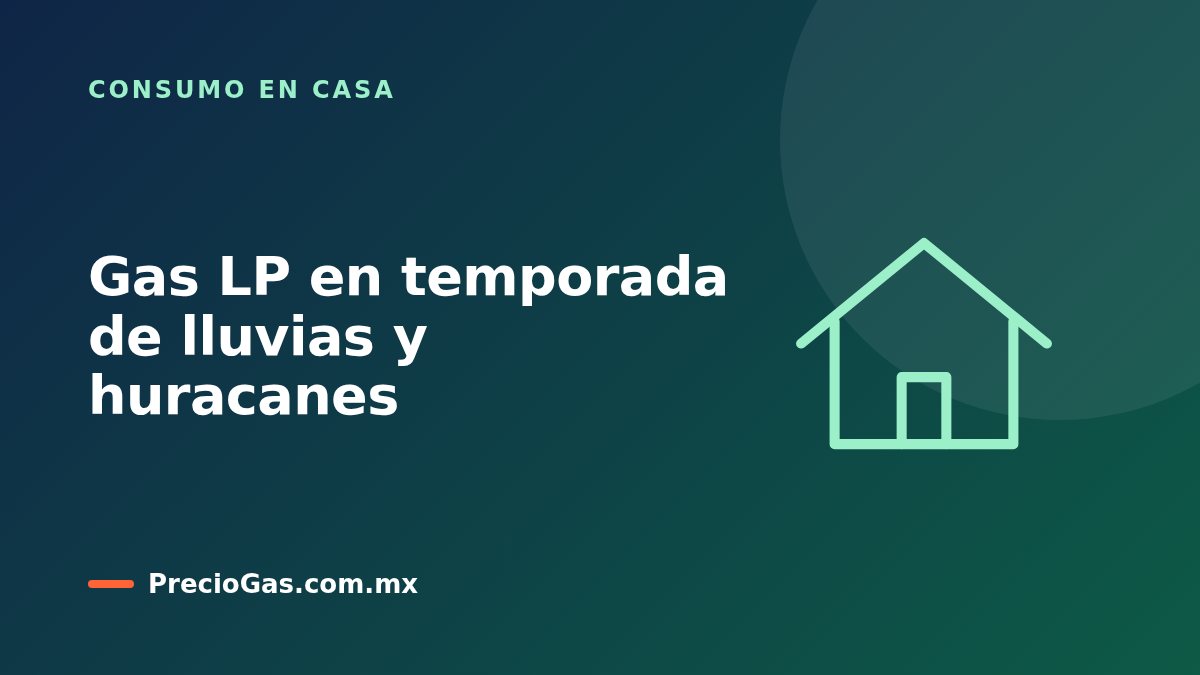 Gas LP en temporada de lluvias y huracanes