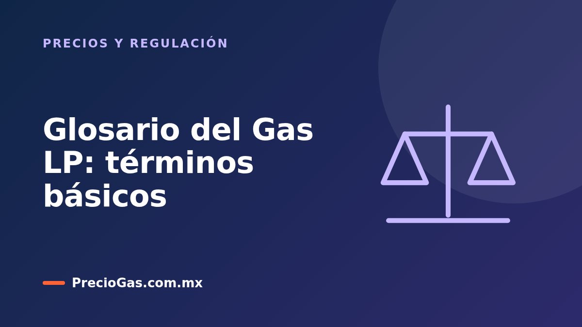 Glosario del Gas LP: términos básicos