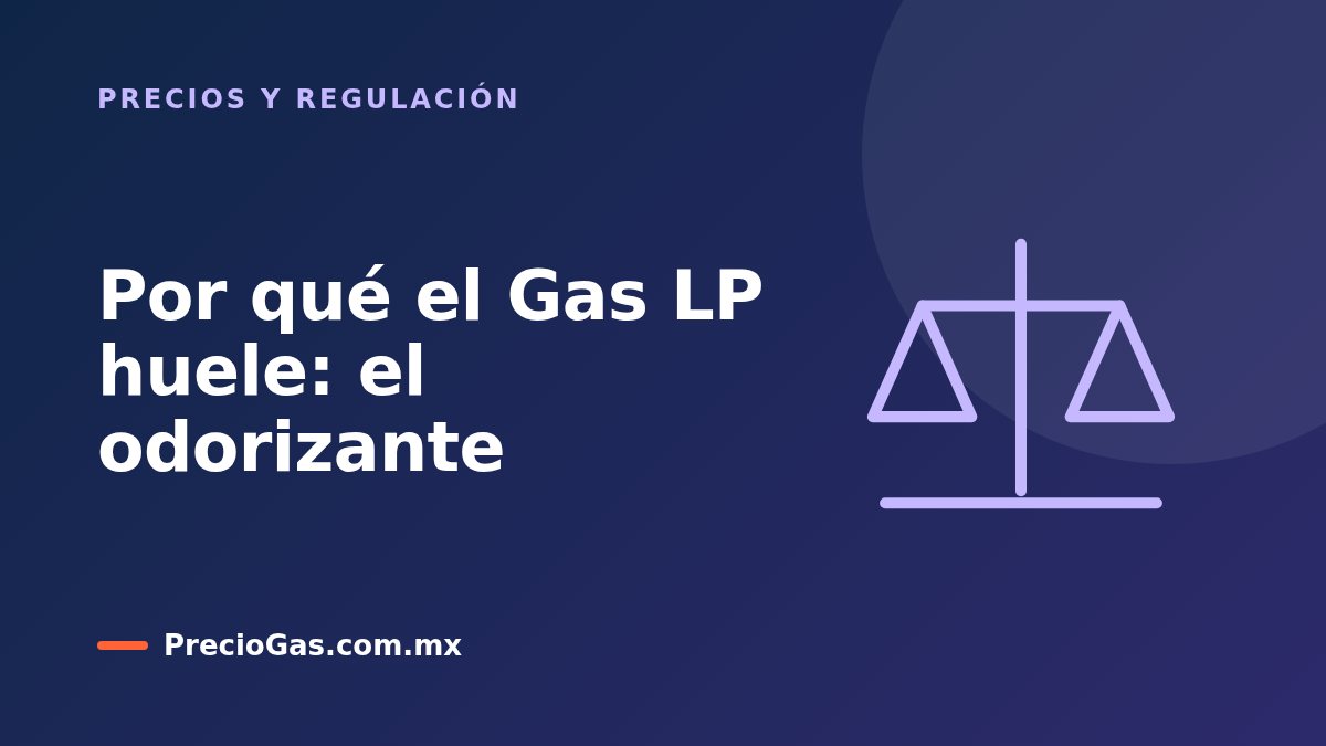 Por qué el Gas LP huele: el odorizante