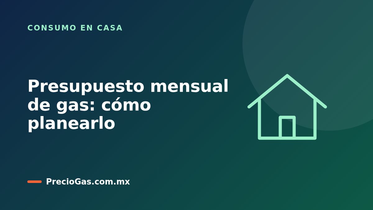 Presupuesto mensual de gas: cómo planearlo