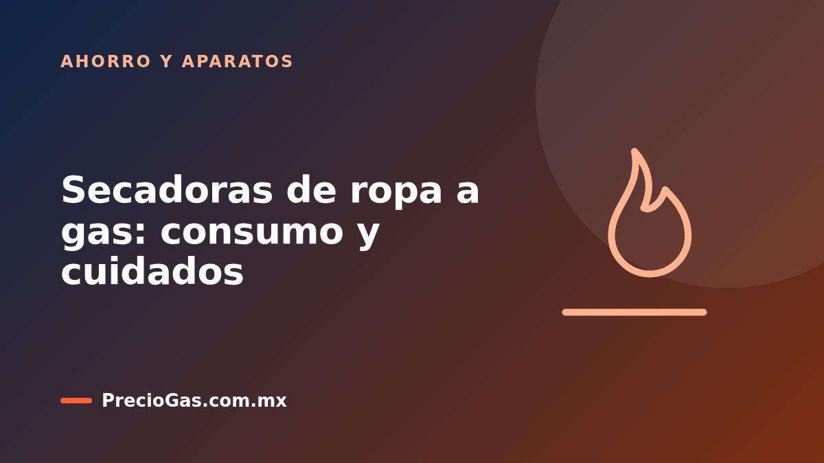 Secadoras de ropa a gas: consumo y cuidados